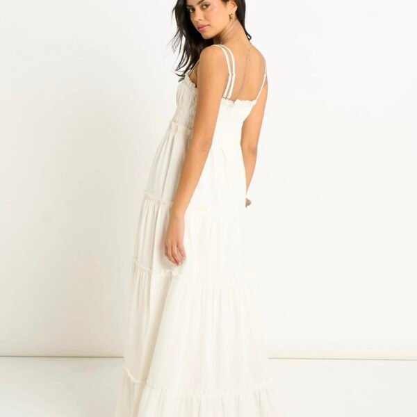White maxi dress