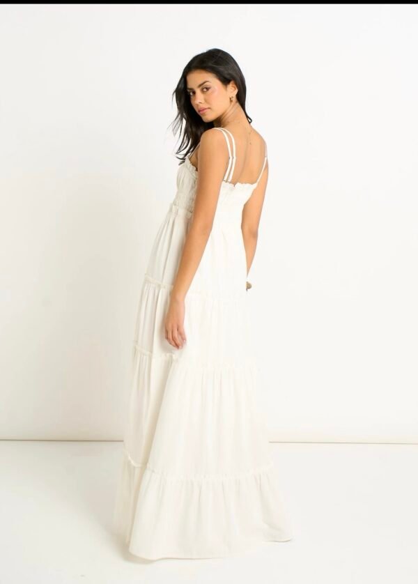 White maxi dress