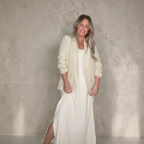 Beige strappy dress