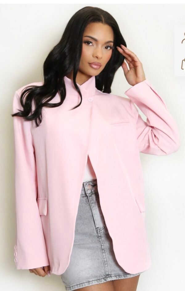 A symmetrical blazer