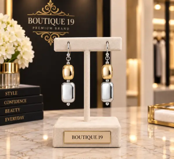 Two tone earrings